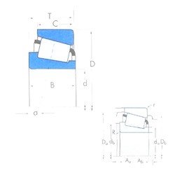 45,242 mm x 73,431 mm x 19,812 mm Timken LM102949/LM102910 Rodamientos De Rodillos Cónicos
